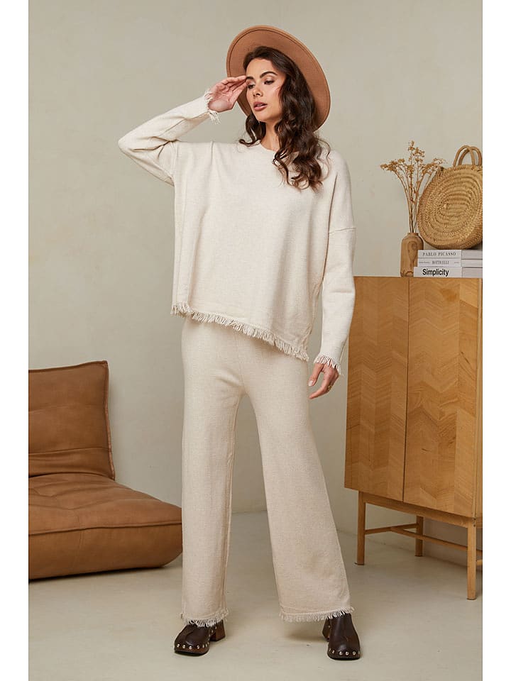 UNANYME Georges Rech 2-częściowy zestaw w kolorze beżowym rozmiar: 38/40