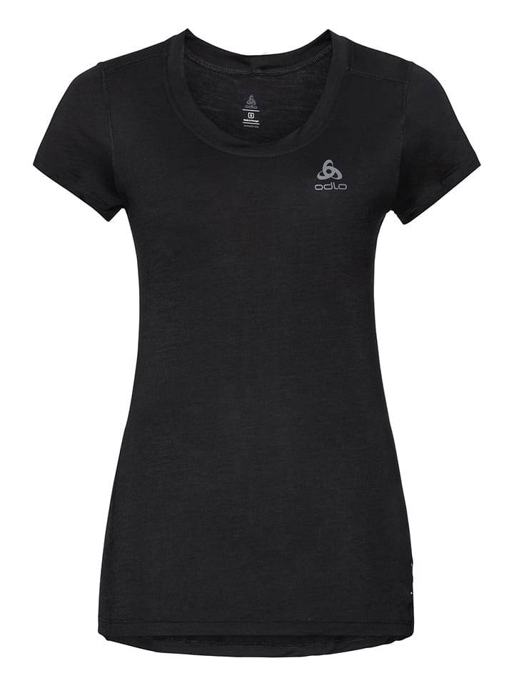 Odlo Koszulka sportowa "Merino130" w kolorze czarnym rozmiar: XS
