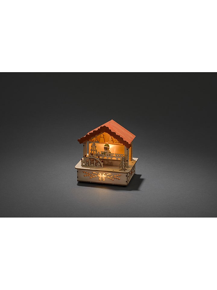 Konstsmide Dekoracja LED w kolorze brązowym - 13 x 12,5 x 10,5 cm rozmiar: onesize