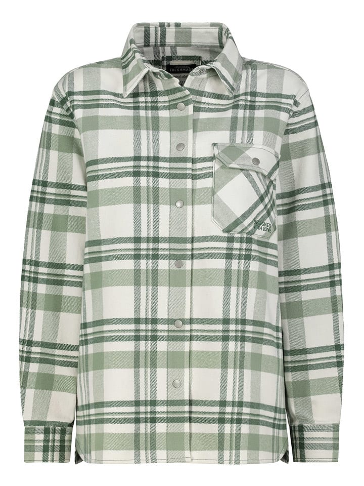 Sublevel Koszula w kolorze zielono-białym rozmiar: M