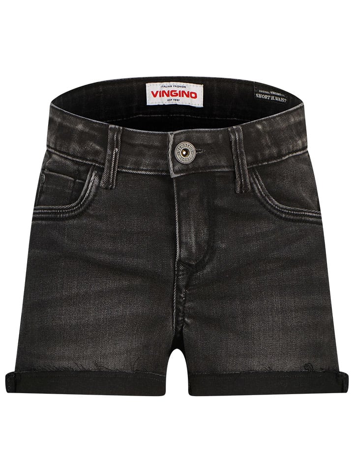 Vingino Szorty dżinsowe "Diletta" w kolorze antracytowym rozmiar: 116