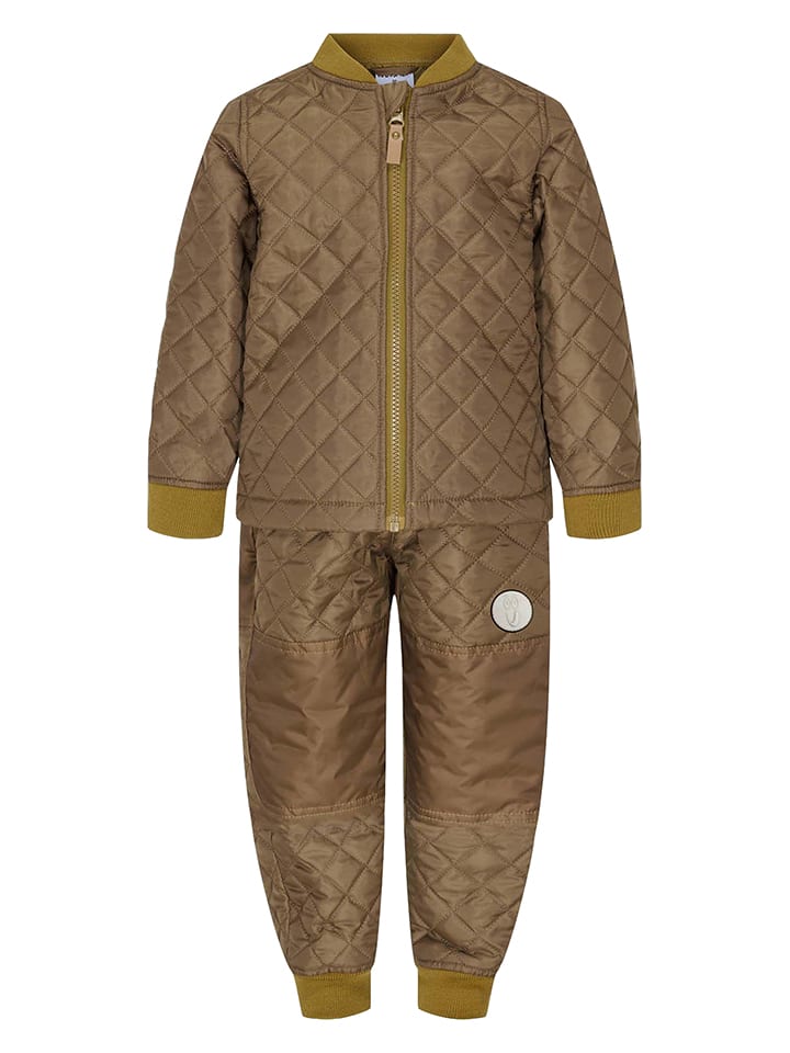 HULABALU 2-częściowy zestaw termiczny w kolorze khaki rozmiar: 98