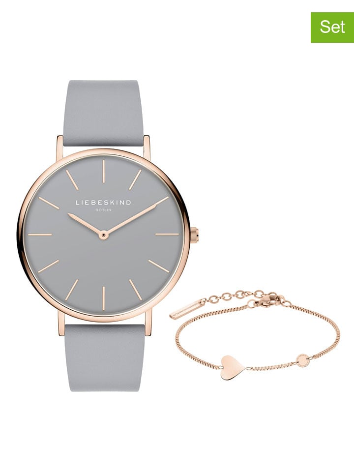 Liebeskind 2-częściowy zestaw w kolorze różowozłoto-szarym rozmiar: onesize