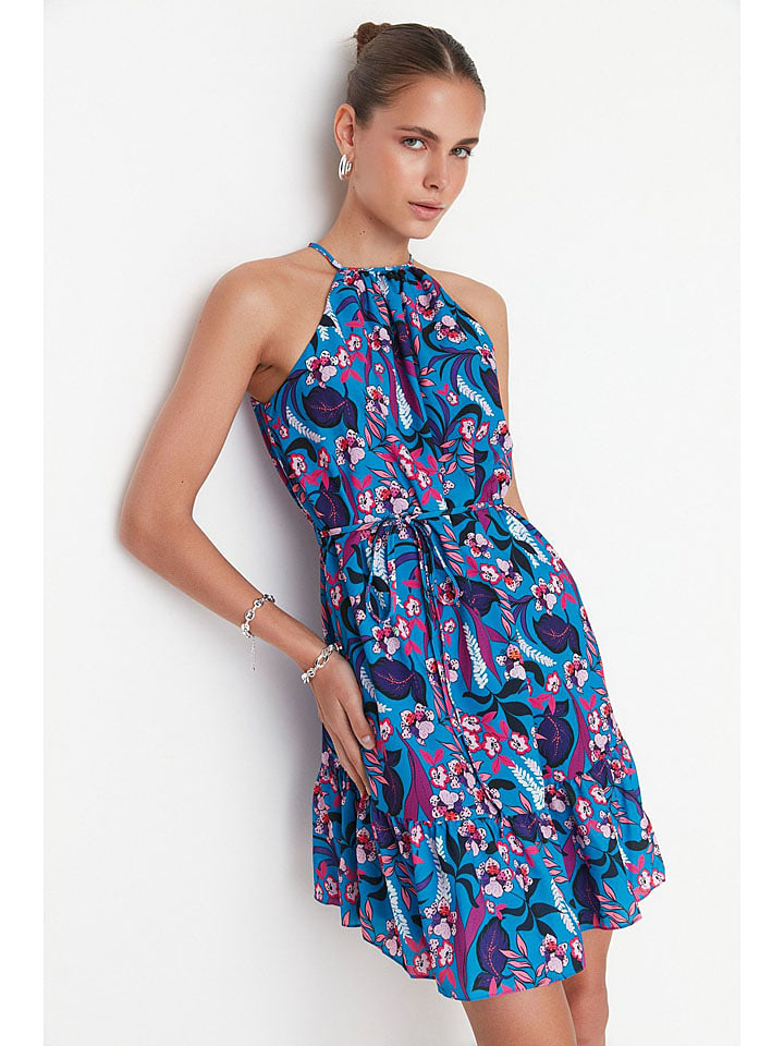 trendyol Sukienka w kolorze niebiesko-fioletowo-granatowym rozmiar: 34