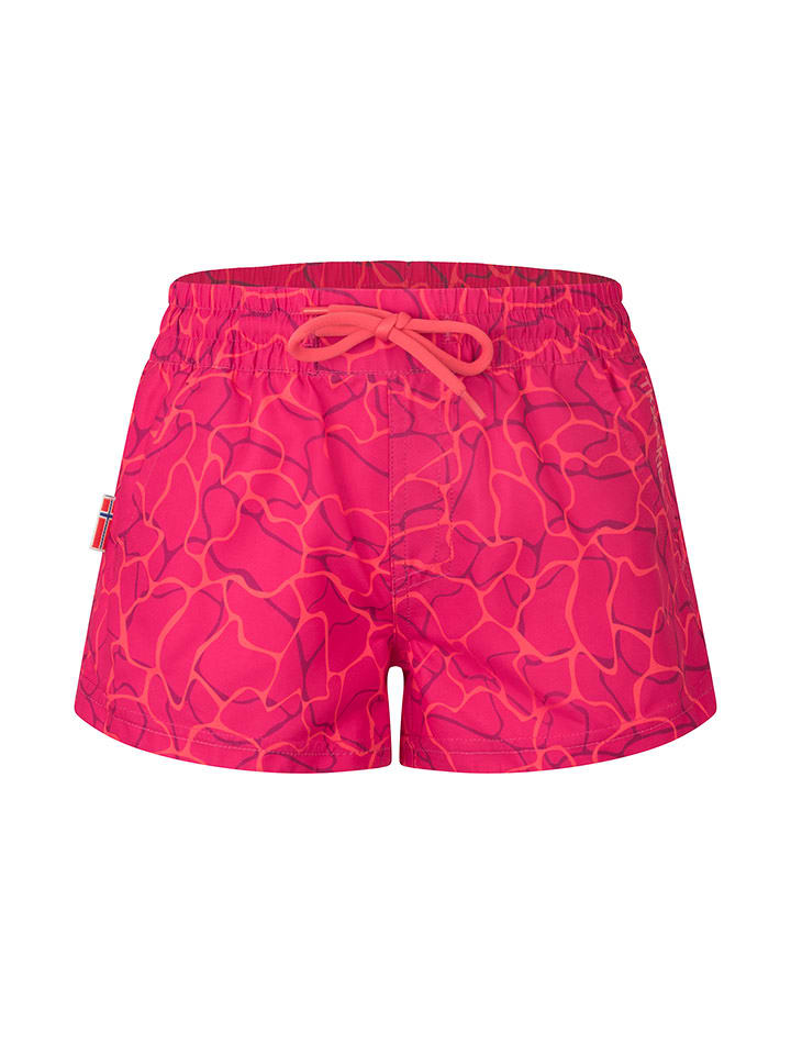 Trollkids Szorty kąpielowe "Haukland" w kolorze różowym rozmiar: 128