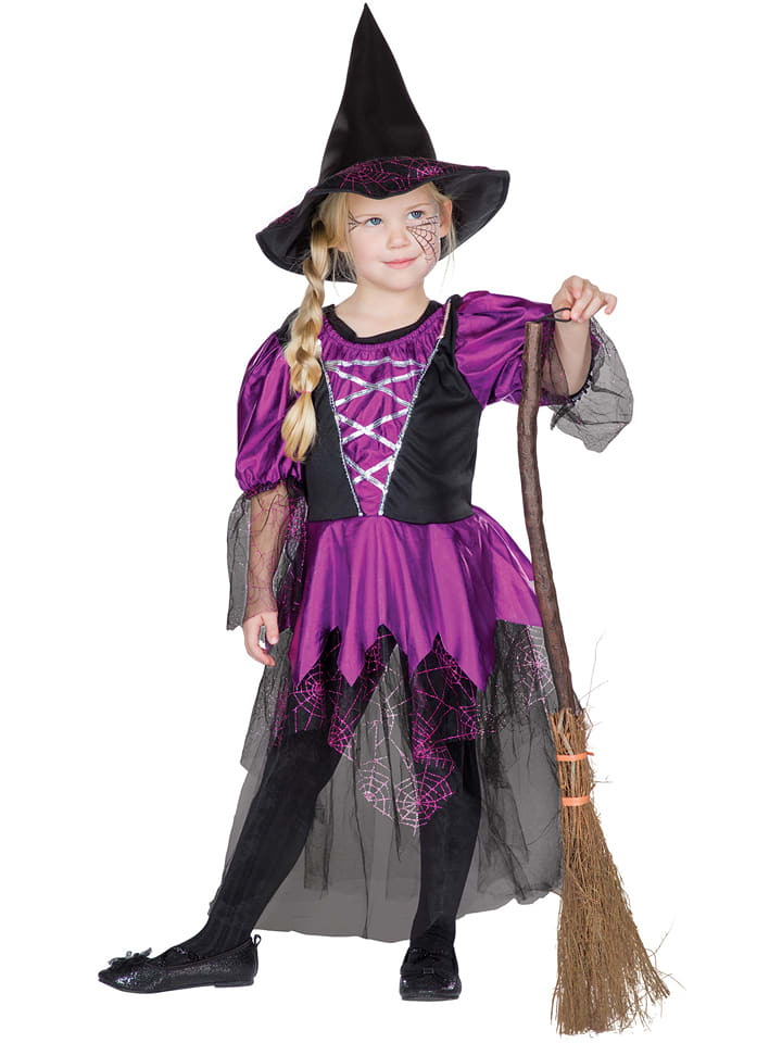 Party x People 2-częściowy kostium "Hexe" w kolorze fioletowym rozmiar: 140