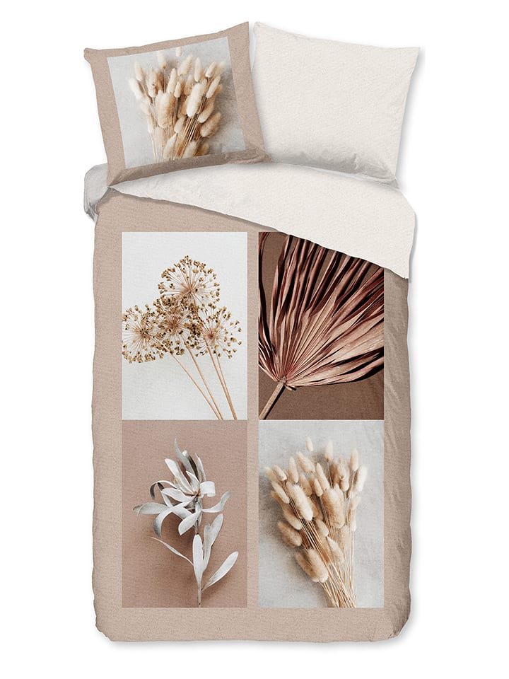 Good Morning Komplet pościeli "Kami" w kolorze beżowo-kremowym rozmiar: 140x200 cm