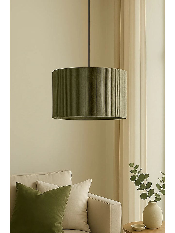 ABERTO DESIGN Lampa wisząca w kolorze zielonym - wys. 60 x Ø 30 cm rozmiar: onesize