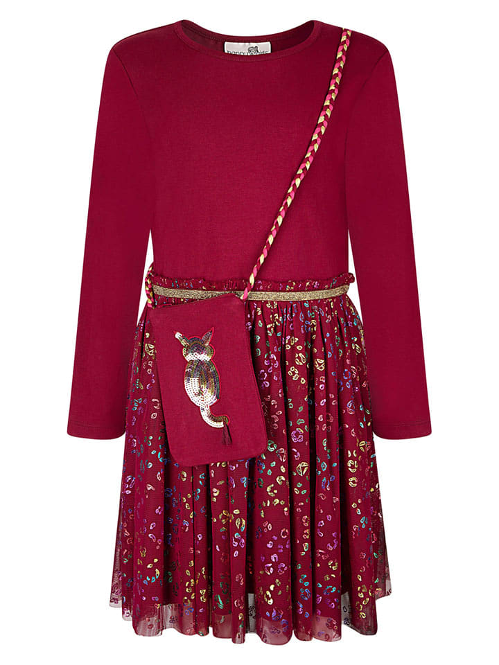 happy girls by Eisend Sukienka w kolorze czerwonym rozmiar: 134