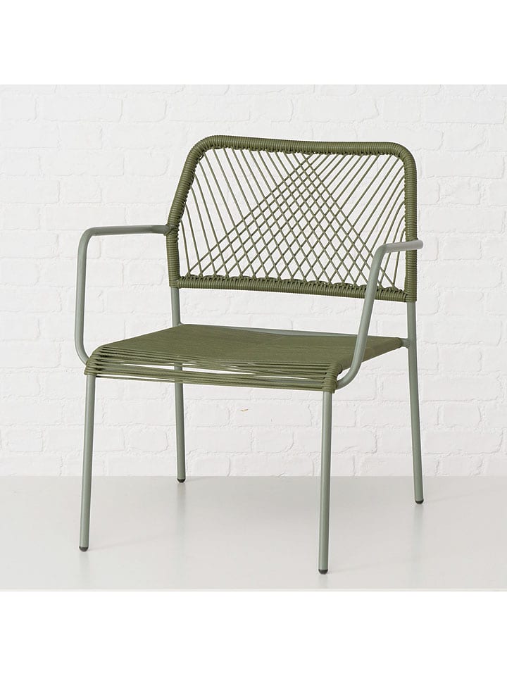 Boltze Krzesło ogrodowe "Parco" w kolorze zielonym - 60 x 78 x 60 cm rozmiar: onesize