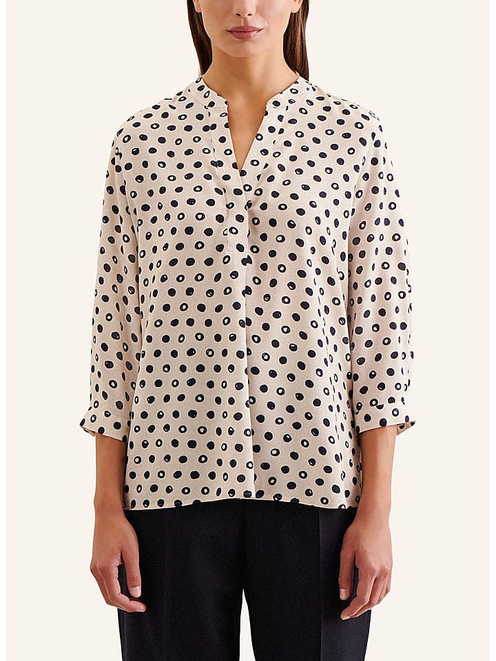 Seidensticker Bluzka w kolorze kremowo-czarnym rozmiar: 36