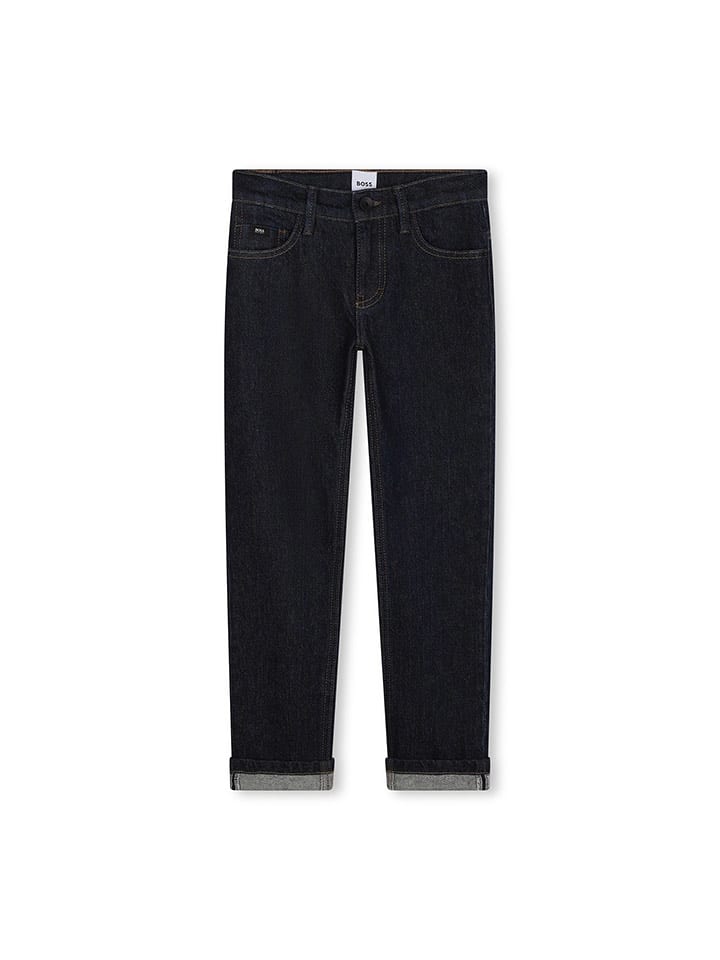 Hugo Boss Kids Dżinsy - Regular fit - w kolorze granatowym rozmiar: 152