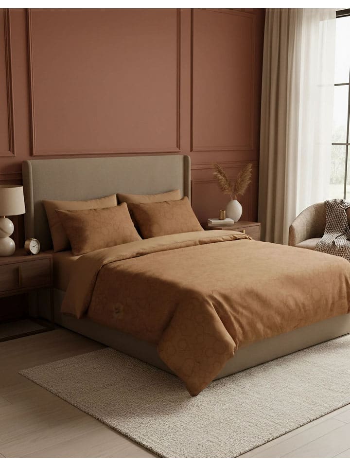 Mijolnir Komplet pościeli renforcé w kolorze jasnobrązowym rozmiar: 200x200 cm