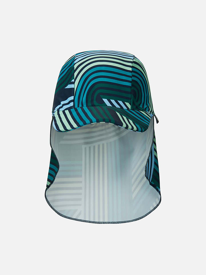 Reima Czapka "Kilpikonna" w kolorze granatowym z osłoną karku rozmiar: 48-50 cm