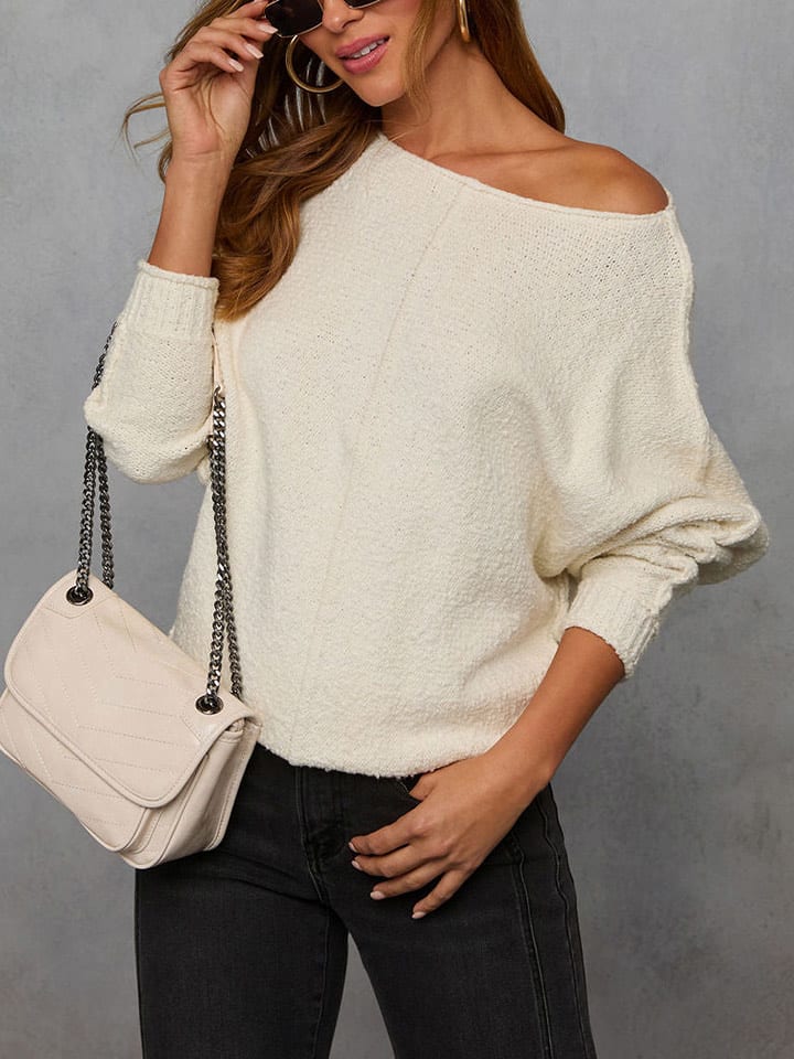 LA Angels Sweter w kolorze kremowym rozmiar: S