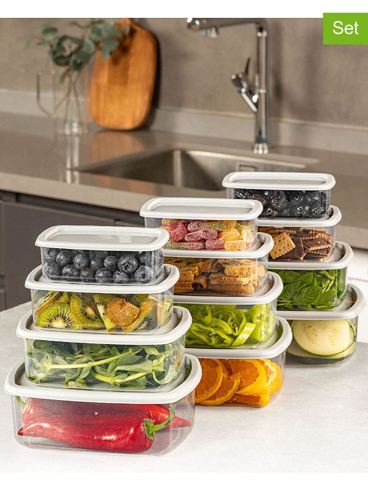 Violeta Home Pojemniki (12 szt.) w kolorze szarym rozmiar: onesize