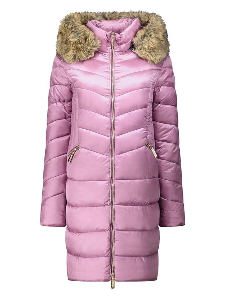 Geographical Norway Płaszcz pikowany "Bololita" w kolorze fioletowym rozmiar: M