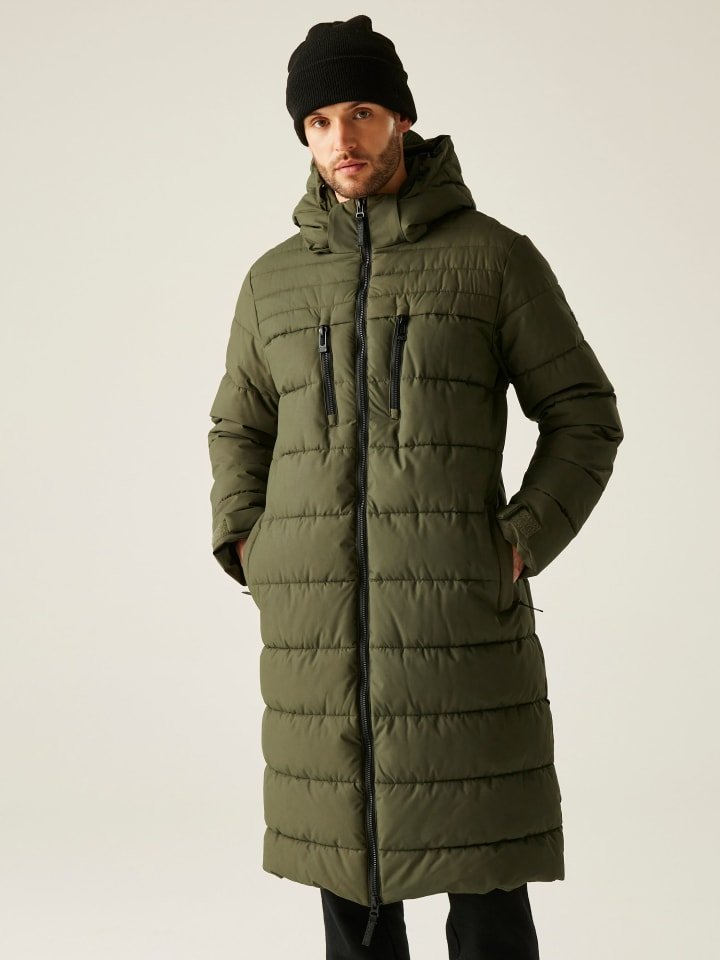 Regatta Płaszcz pikowany "Mottere" w kolorze oliwkowym rozmiar: L