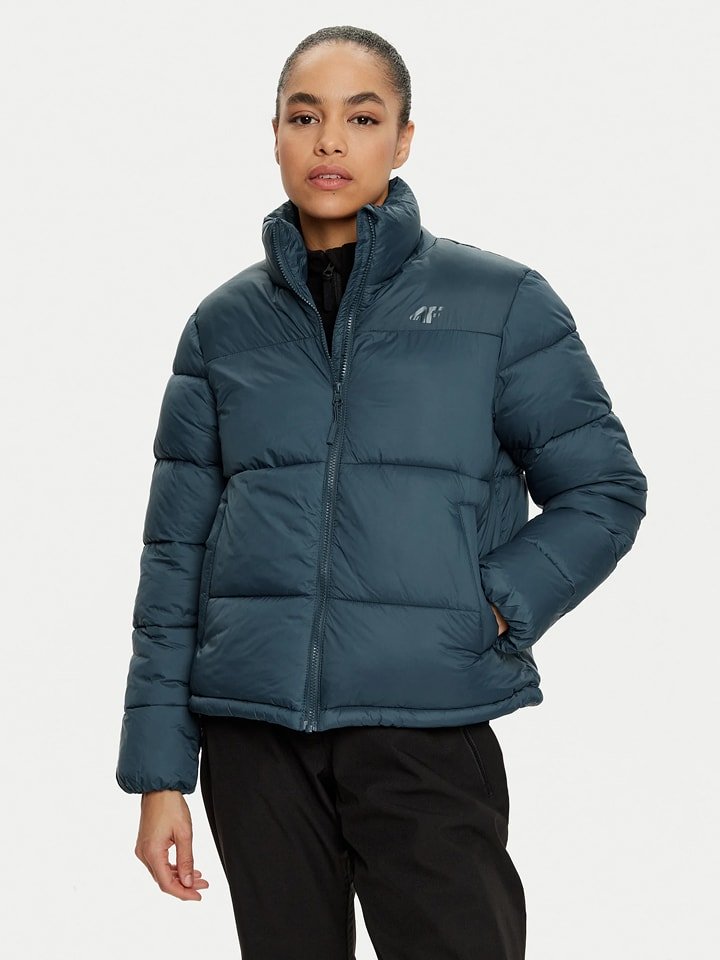 4F Kurtka puchowa w kolorze turkusowym rozmiar: S