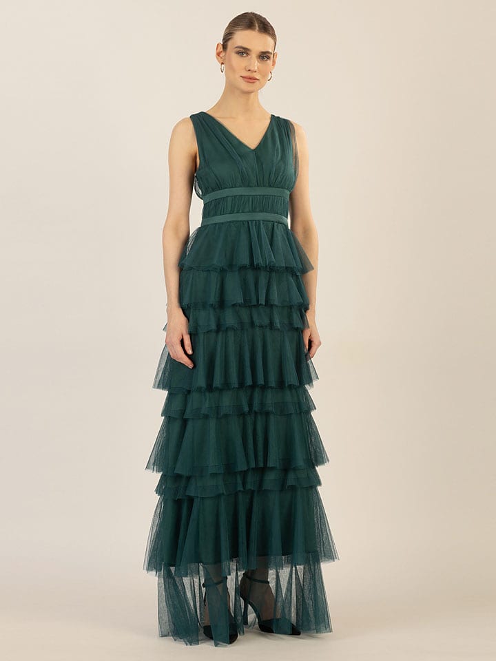 APART Sukienka w kolorze ciemnozielonym rozmiar: 46