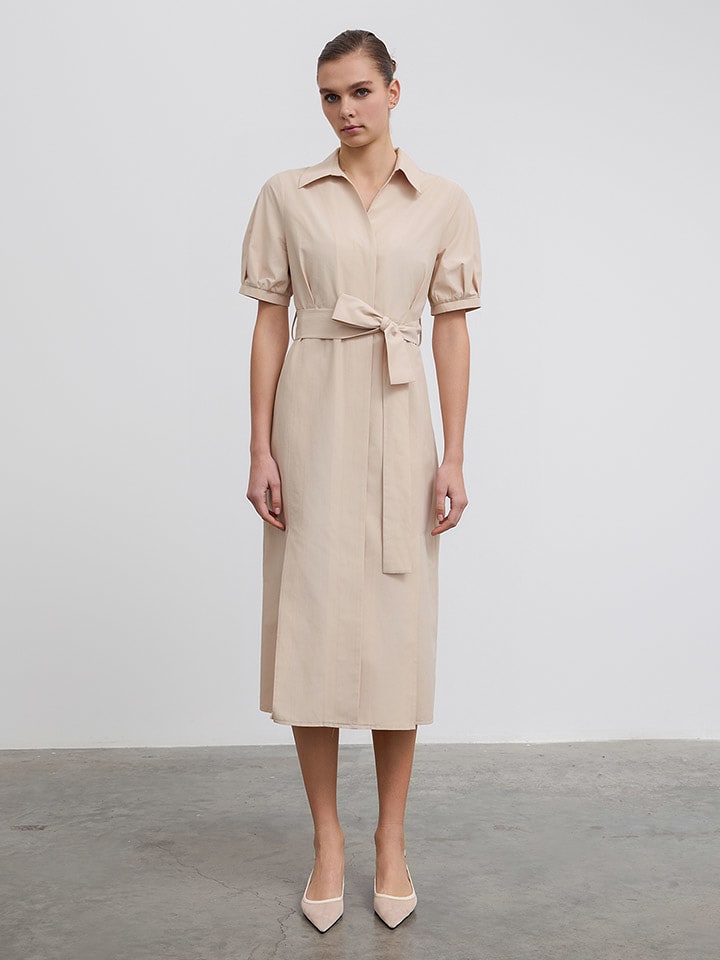 BGN Sukienka w kolorze beżowym rozmiar: 36