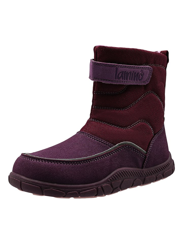 lamino Botki zimowe w kolorze fioletowym do chodzenia na boso rozmiar: 31
