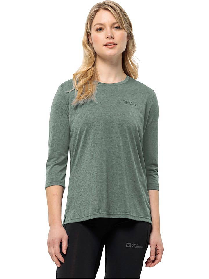 Jack Wolfskin Koszulka funkcyjna "Crosstrail" w kolorze zielonym rozmiar: XS