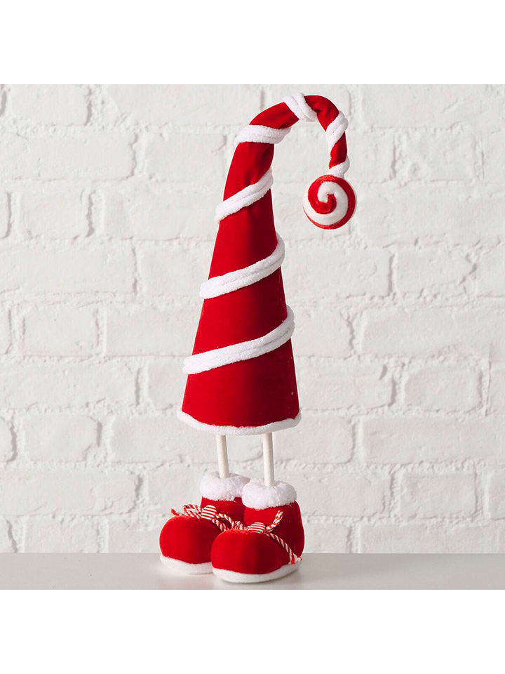 Boltze Dekoracja "Santino" w kolorze czerwono-białym - 15 x 42 x 11,5 cm rozmiar: onesize