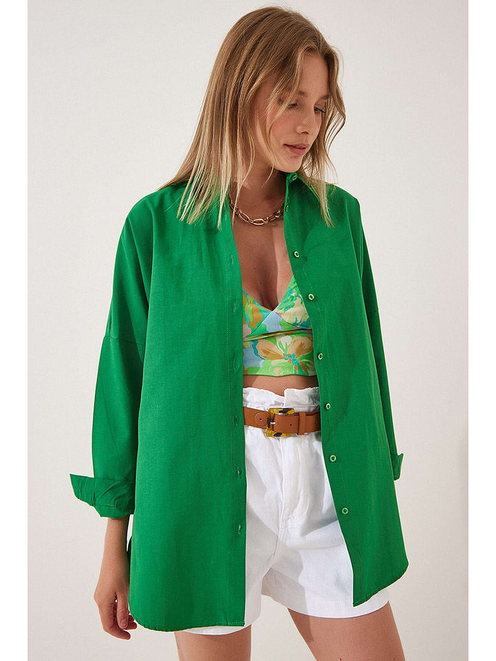 Happiness Istanbul Bluzka w kolorze zielonym rozmiar: 38