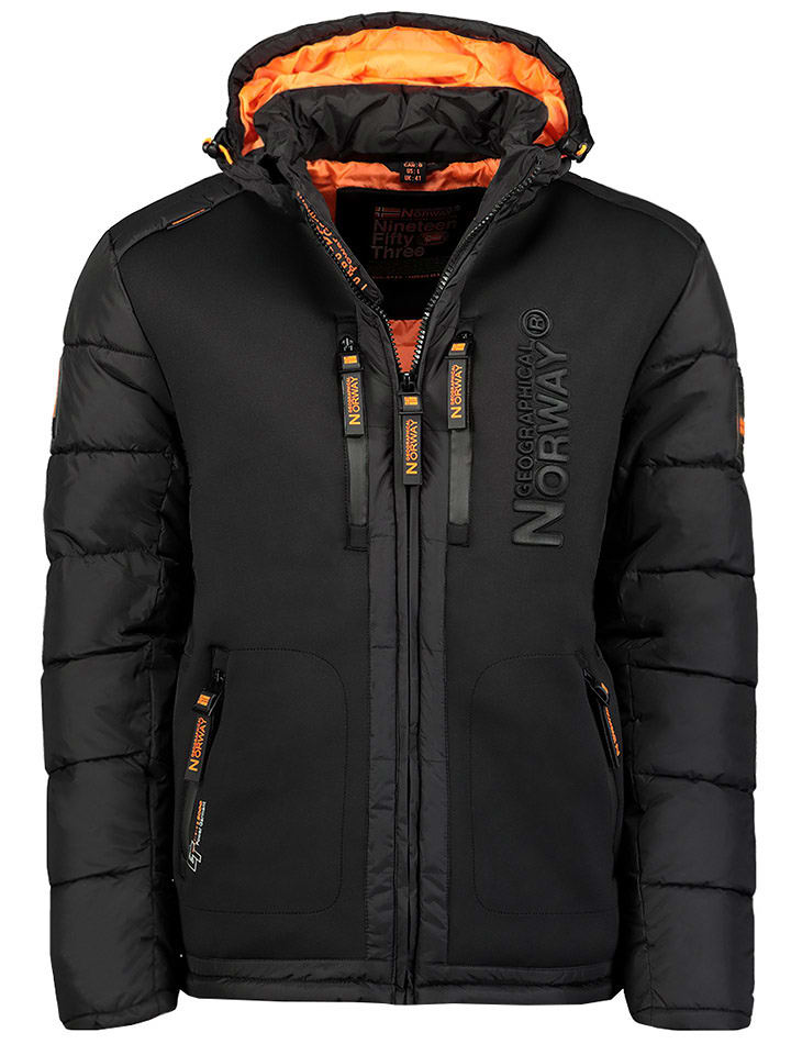 Geographical Norway Kurtka zimowa "Beachwood" w kolorze czarnym rozmiar: 128