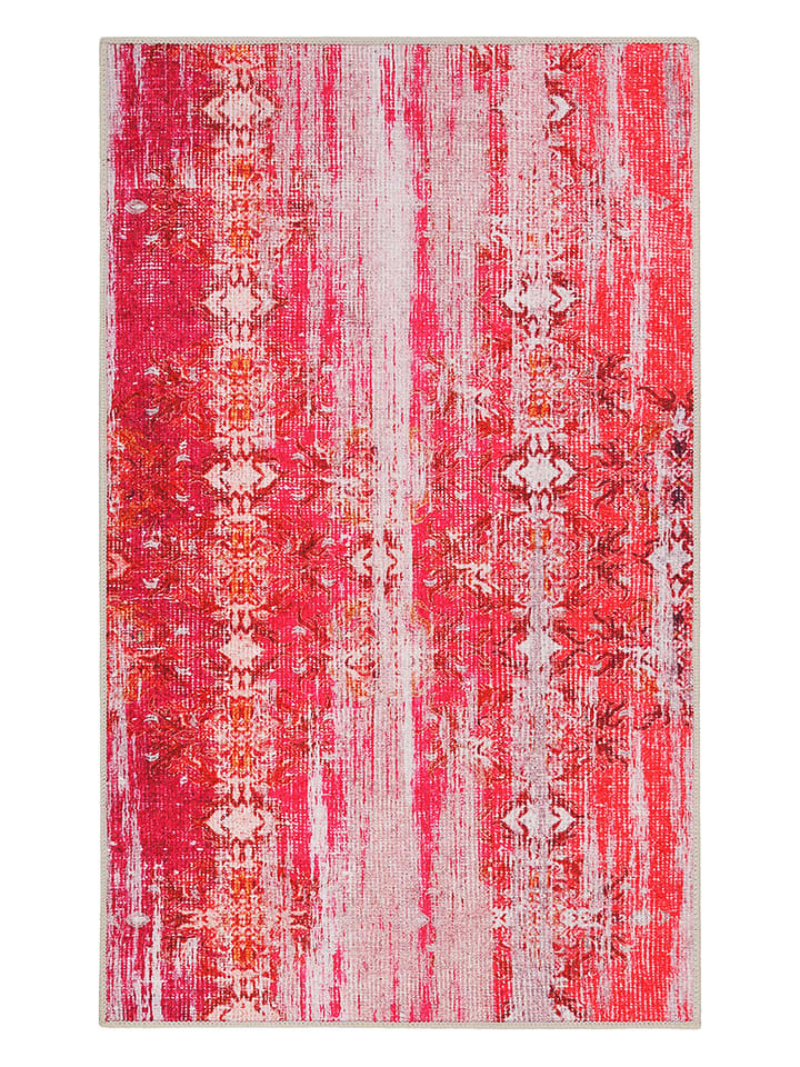 Wecon Home Dywanik łazienkowy "Sydney" w kolorze czerwonym rozmiar: 80x150 cm