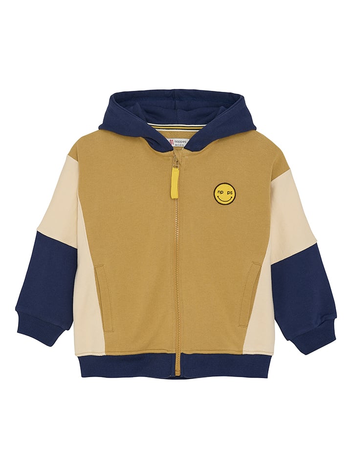 Noppies Bluza w kolorze beżowo-granatowo-jasnobrązowym rozmiar: 122