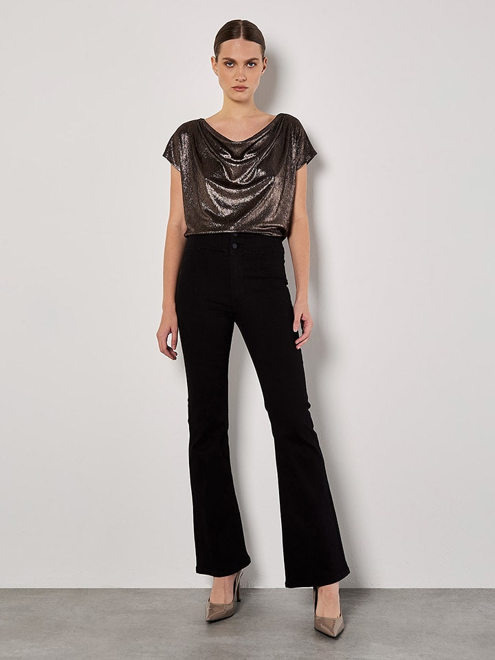 Apricot Bluzka w kolorze czarnym rozmiar: XS