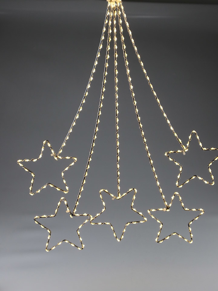 AM Design Dekoracyjna lampa LED "Spadające gwiazdy" w kolorze złotym - 70 x 35 cm rozmiar: onesize