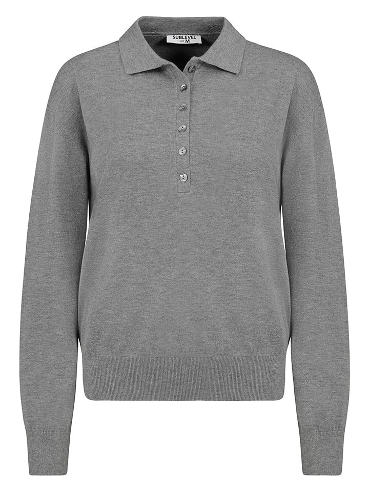 Sublevel Sweter w kolorze szarym rozmiar: M