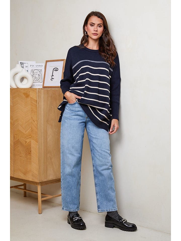 Soft Cashmere Sweter w kolorze granatowym rozmiar: 38/40