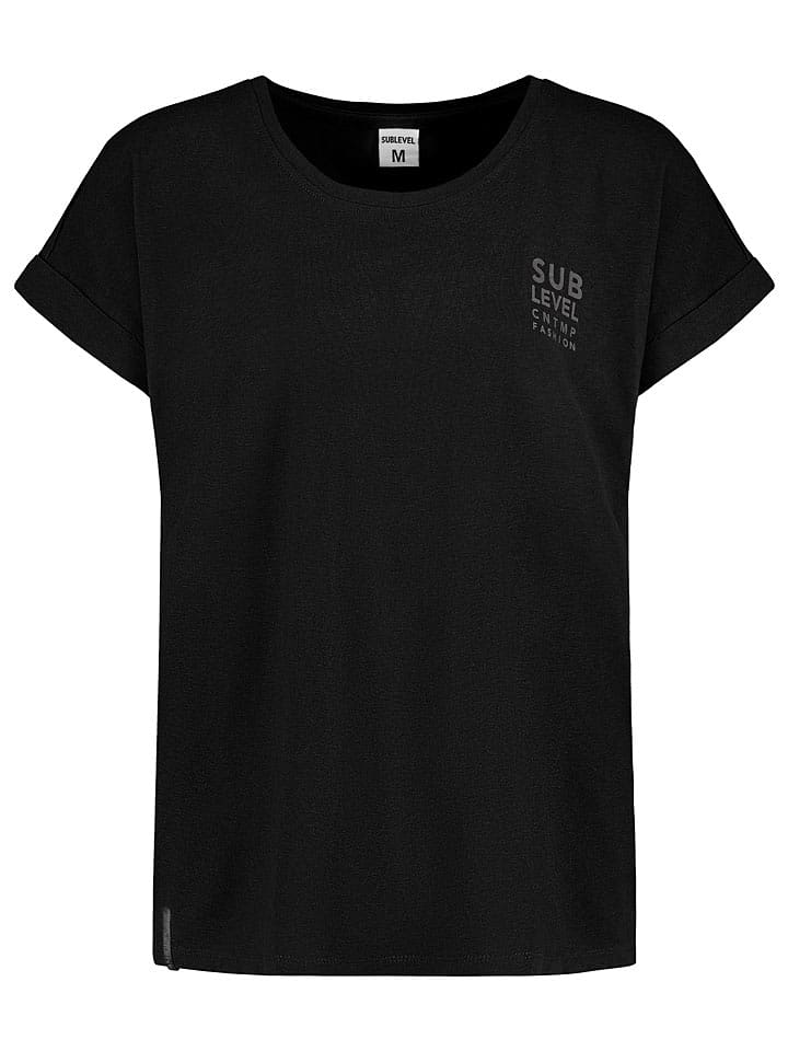 Sublevel Koszulka "Lina" w kolorze czarnym rozmiar: L