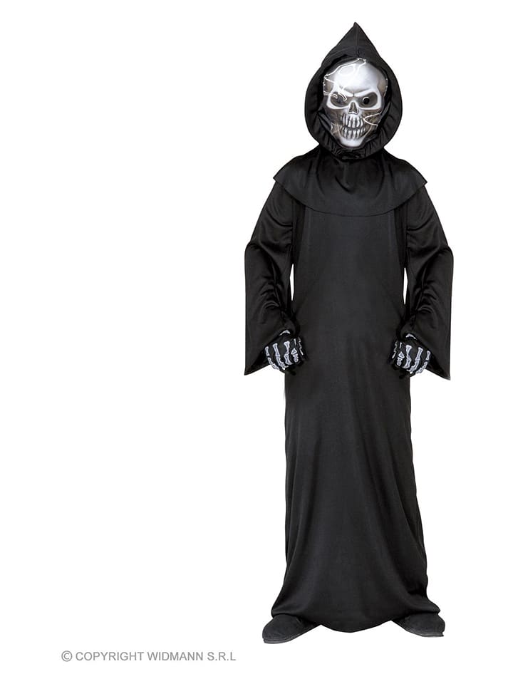Carnival Party 3-częściowy kostium "Grim reaper" w kolorze czarnym rozmiar: 128