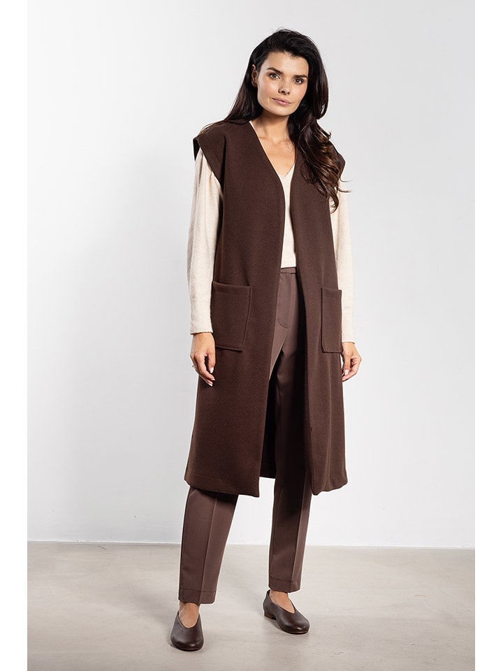 Awama Kamizelka w kolorze brązowym rozmiar: M