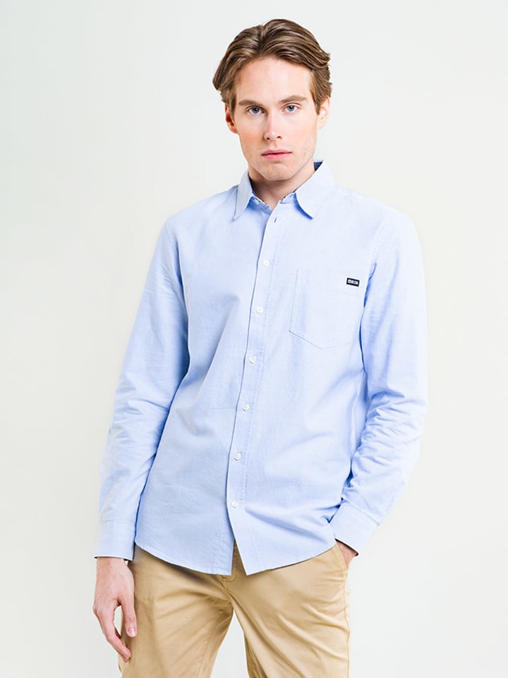 BIG STAR Koszula - Regular fit - w kolorze błękitnym rozmiar: S