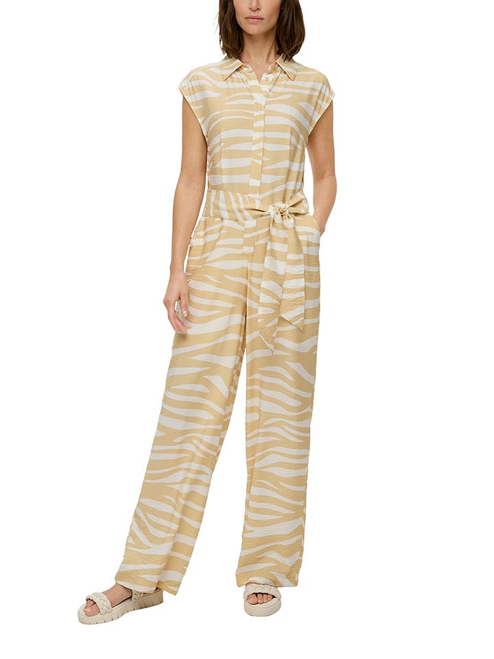 s.Oliver Kombinezon w kolorze beżowym rozmiar: 42