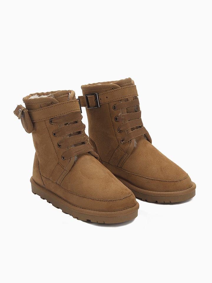 Blackfield Botki zimowe "Eshani" w kolorze jasnobrązowym rozmiar: 35