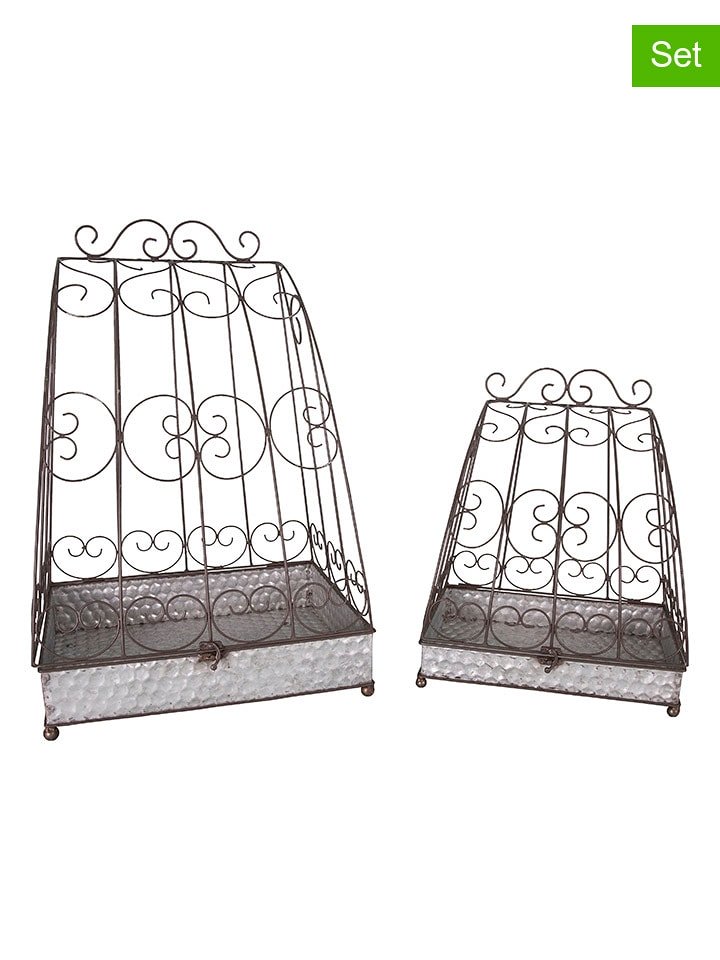 Anticline Pojemniki (2 szt.) w kolorze brązowo-srebrnym na rośliny rozmiar: onesize