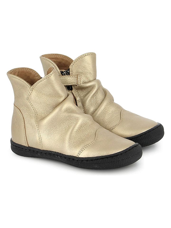 Pom D'api Skórzane botki w kolorze złotym rozmiar: 29