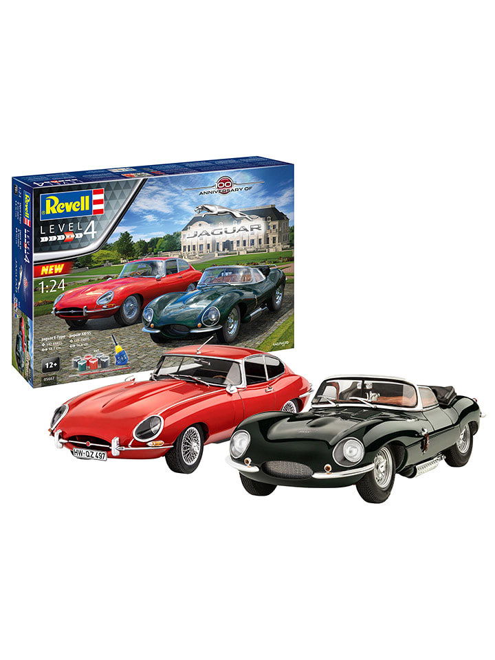 Revell Model "Jaguar 100th Anniversary" w kolorze czarno-czerwonym do złożenia - 12+ rozmiar: onesize