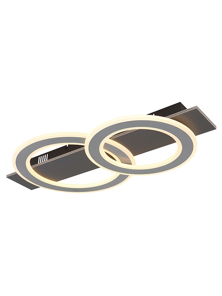 Globo lighting Lampa sufitowa LED "Jayden" w kolorze antracytowym - 63 x 7 x 35 cm rozmiar: onesize