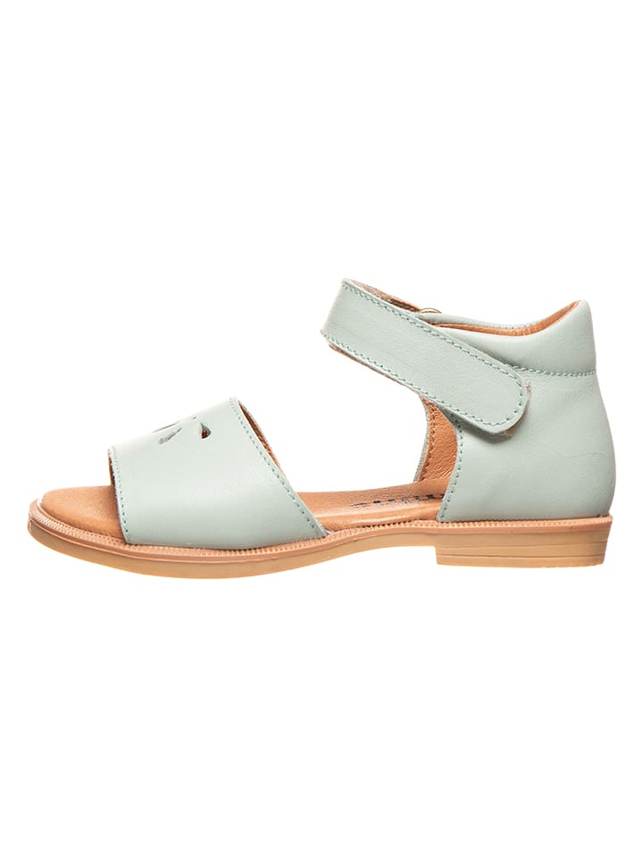 kmins Skórzane sandały w kolorze jasnozielonym rozmiar: 26