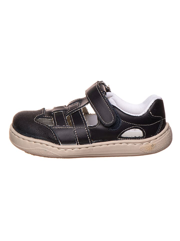 lamino Skórzane półsandały w kolorze granatowym do chodzenia na boso rozmiar: 30