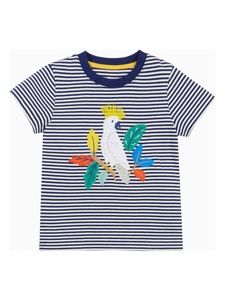 Frugi Koszulka w kolorze granatowo-białym rozmiar: 110/116