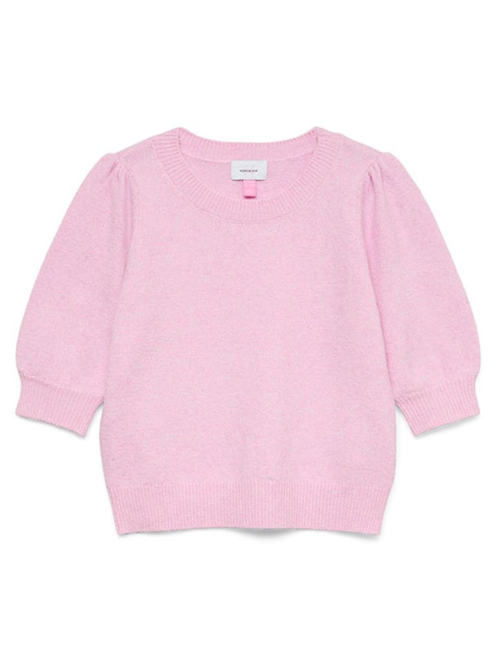 Vero Moda Girl Sweter "Doffy" w kolorze jasnoróżowym rozmiar: 122/128